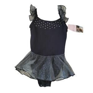Freestyle by Danskin Black Skirted Leotard